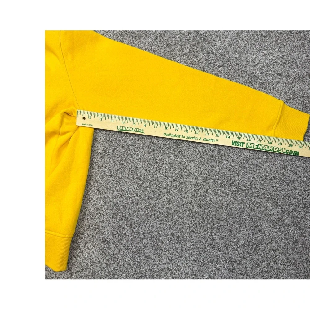True Religion Mens Yellow Core Zip Up Hoodie Buddha Logo Sweatshirt S 54872-00